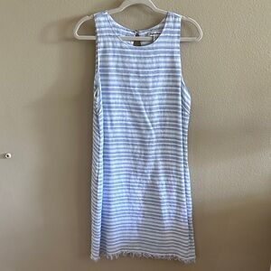 Tommy Bahama Blue and White Striped Midi Dress